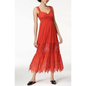 COPY - Free People | Caught Your Eye | Maxi Dress | Lace | 6 | Red | B6